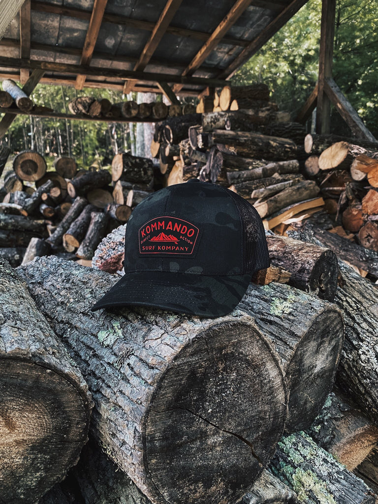 Murdery Multicam Hat / Red Patch