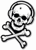 G-Code Cartoon Skull Guy Sticker