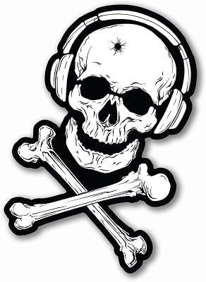 G-Code Cartoon Skull Guy Sticker