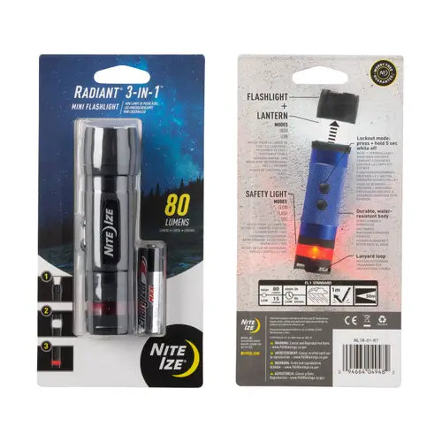 RADIANT® 3-IN-1™ LED MINI FLASHLIGHT