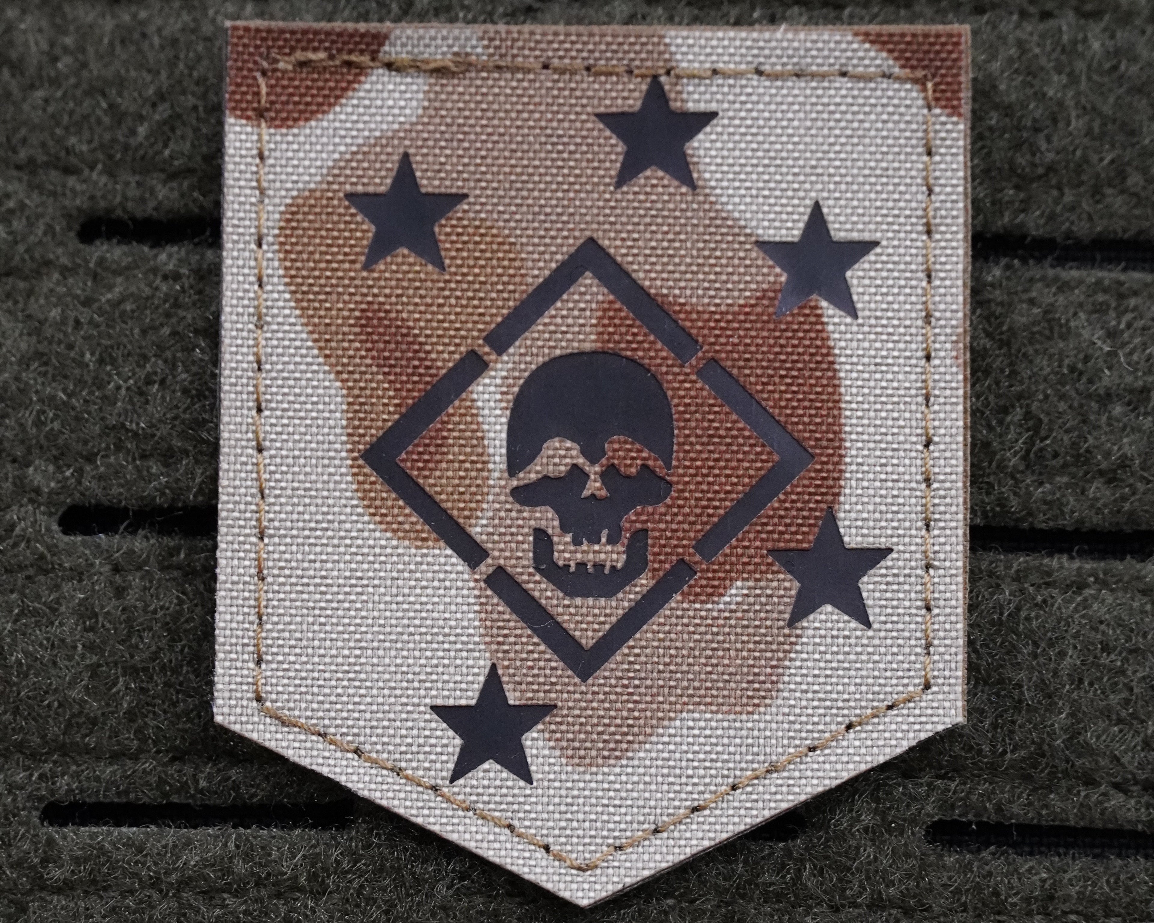 Marine Raider IR Patch Desert Frog Camo